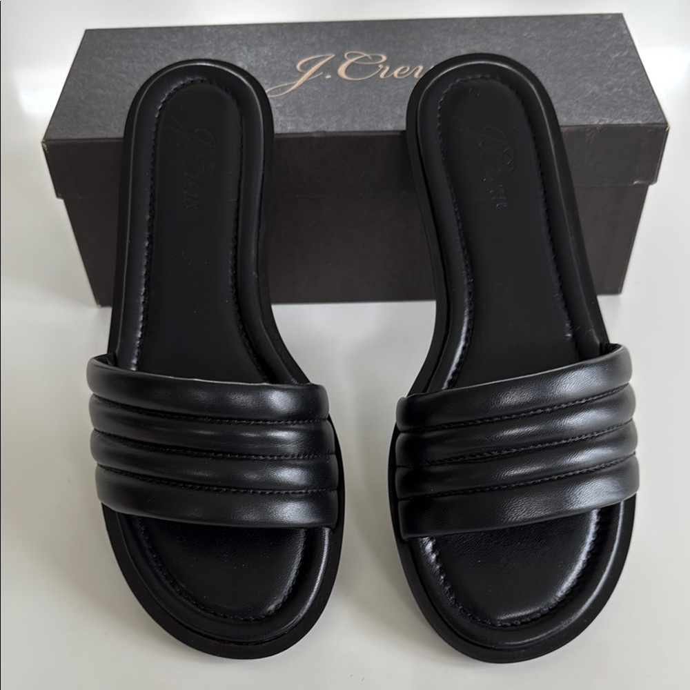 J. Crew Black Women's Slide Sandals Size 10
